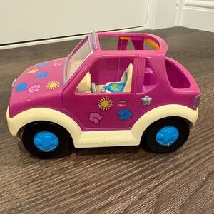 Vintage 2001 Polly Pocket Pink Jeep Car